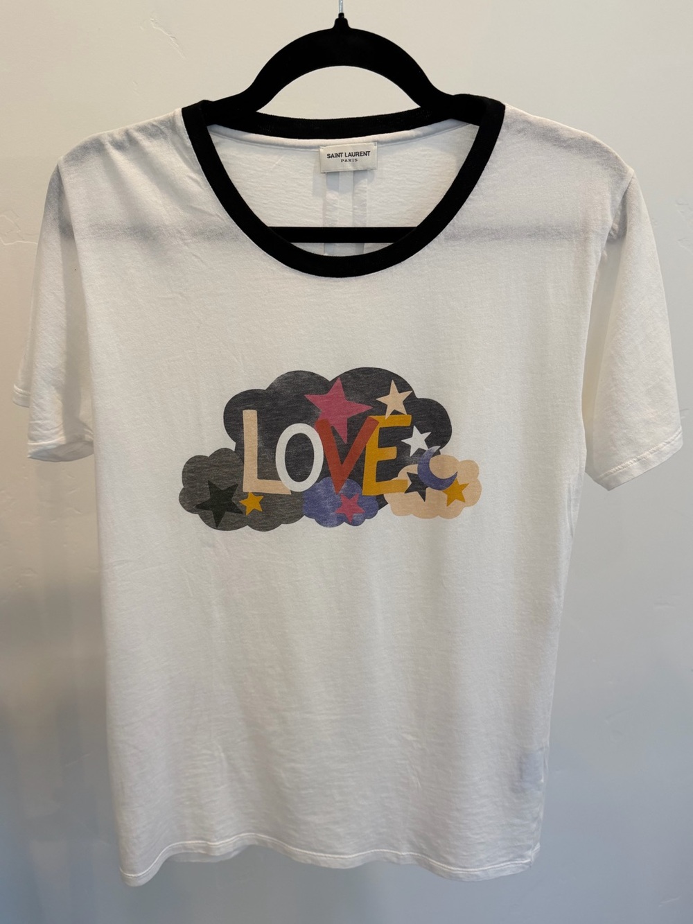 Saint Laurent Paris LOVE Graphic T-Shirt Size Small